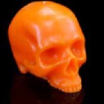 Orange Bright Skull Candles