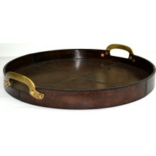 Leather round try-L